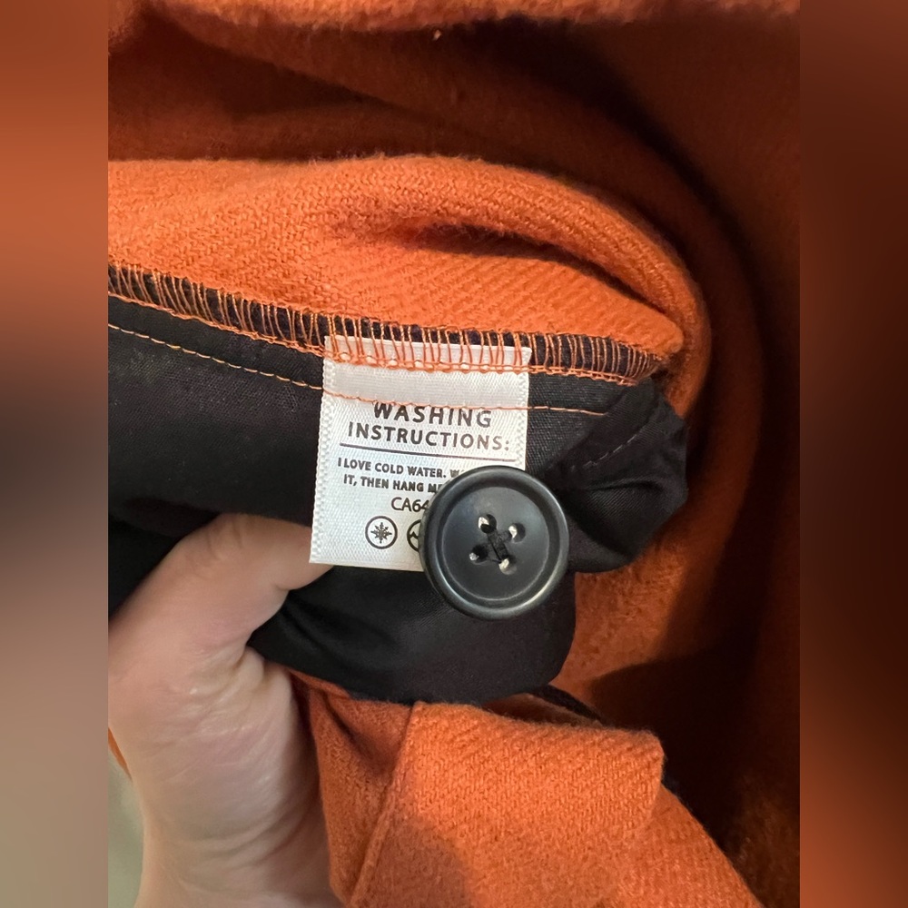 EUC ANIÁN Painters Coat in | Color Himalayan Rust (Orange) | Size Small - Picture 16 of 16